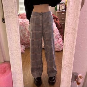 Abercrombie & Fitch Plaid Straight Leg Pants Size XS